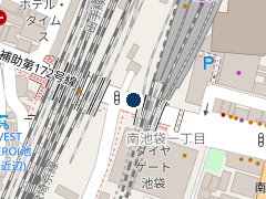 P'パルコ駐車場（池袋PARCO）の位置