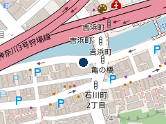 NPC24H横浜石川町パーキングの位置