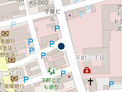NPC24H大宮下町第2パーキングの位置