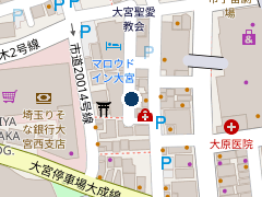 NPC24H大宮桜木町2丁目第3パーキングの位置