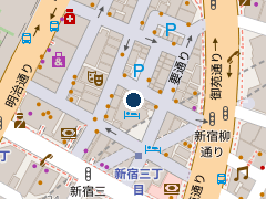 NPC24H新宿3丁目第3パーキングの位置