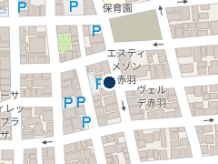 NPC24H赤羽2丁目パーキングの位置