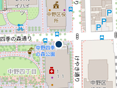 中野セントラルパークイーストパーキングの位置