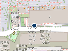中野セントラルパークサウスパーキングの位置