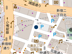 NPC24H新宿2丁目第2パーキングの位置