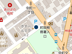 NPC24H町田中町パーキングの位置