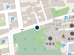 NPC24H広尾第7パーキングの位置
