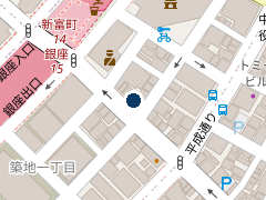 NPC24H築地1丁目第2パーキングの位置