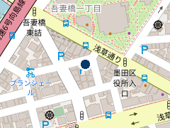 NPC24H吾妻橋第3パーキングの位置