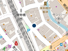 NPC24H恵比寿北第2パーキングの位置