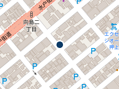 NPC24H向島3丁目パーキングの位置