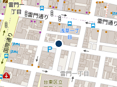 NPC24H雷門1丁目第2パーキングの位置