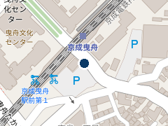 NPC24H京成曳舟駅前パーキングの位置