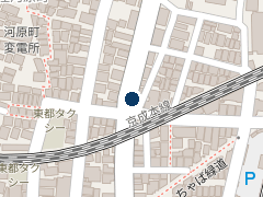 三井のリパーク 千住河原町の位置