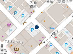 三井のリパーク 新横浜３丁目第３の位置