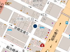 三井のリパーク 京橋２丁目の位置