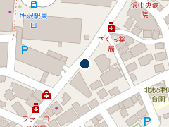 三井のリパーク 所沢駅東口第２の位置