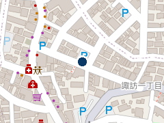 三井のリパーク 二子新地の位置