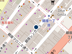三井のリパーク 銀座Ｖｅｌｖｉａ館駐車場の位置
