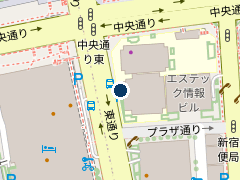 三井のリパーク エステック駐車場の位置