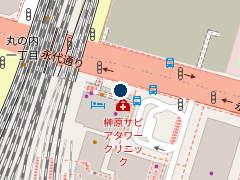 三井のリパーク サピアタワー駐車場の位置
