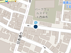 三井のリパーク 西麻布４丁目第３の位置