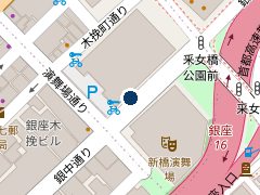 三井のリパーク 銀座東駐車場の位置