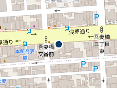 三井のリパーク 吾妻橋３丁目の位置