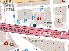 三井のリパーク 神奈川歯科大学附属横浜クリニック駐車場の位置