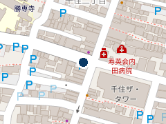 三井のリパーク 千住１丁目の位置