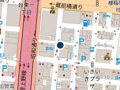 三井のリパーク 台東１丁目第４の位置