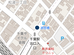 三井のリパーク 千葉松波１丁目の位置