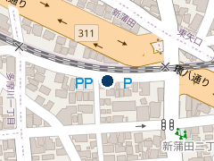 三井のリパーク 新蒲田２丁目の位置