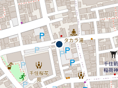 三井のリパーク 千住元町の位置
