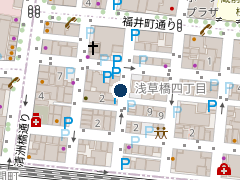三井のリパーク 浅草橋４丁目の位置