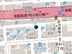 三井のリパーク 江東橋５丁目の位置
