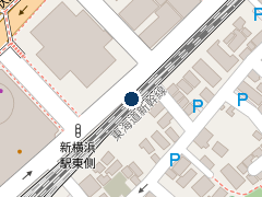 三井のリパーク 新横浜高架下第二駐車場の位置