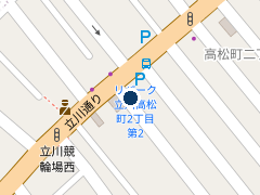 三井のリパーク 立川高松町２丁目第６の位置