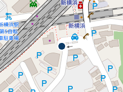 三井のリパーク 新横浜駅篠原口の位置