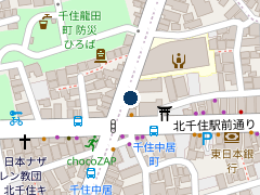三井のリパーク 千住中居町第２の位置