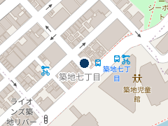 三井のリパーク 築地７丁目第２の位置