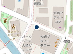 三井のリパーク 大崎ブライトタワー駐車場の位置