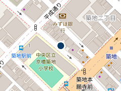 三井のリパーク 築地２丁目第６の位置