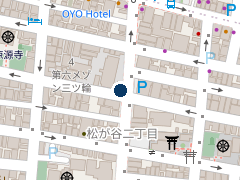三井のリパーク 松が谷２丁目第３の位置
