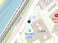 三井のリパーク 東京逓信病院診療棟駐車場の位置