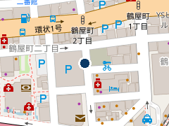 三井のリパーク 横浜駅西口の位置