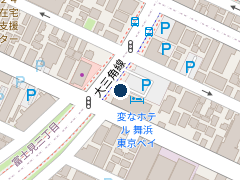 三井のリパーク 変なホテル舞浜　東京ベイの位置