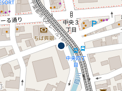 三井のリパーク 本千葉町ほてい家の位置