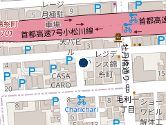 三井のリパーク 江東橋５丁目第３の位置