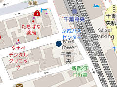 三井のリパーク 千葉中央駅西口の位置